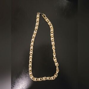 Elegant Gold Chain Pearl Necklace